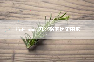 龙海九宫格的历史由来