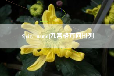 龙海九宫格方向排列