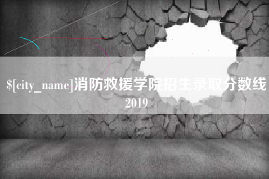 龙海消防救援学院招生录取分数线2019
