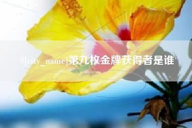 龙海第九枚金牌获得者是谁