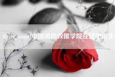 龙海中国消防救援学院在辽宁招生