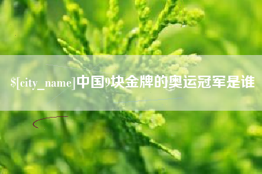 龙海中国9块金牌的奥运冠军是谁