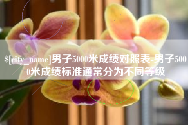 龙海男子5000米成绩对照表-男子5000米成绩标准通常分为不同等级