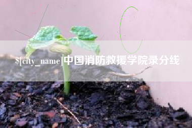 龙海中国消防救援学院录分线