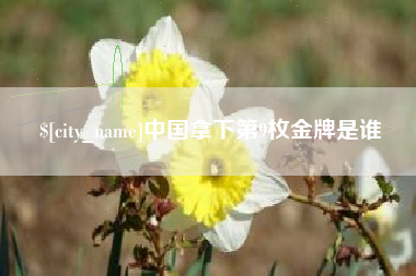 龙海中国拿下第9枚金牌是谁