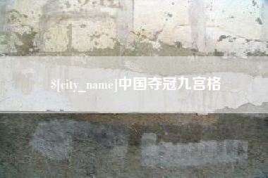 龙海中国夺冠九宫格