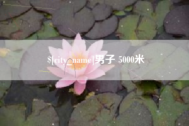 龙海男子 5000米