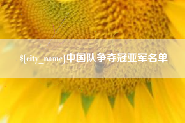 龙海中国队争夺冠亚军名单