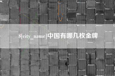 龙海中国有哪几枚金牌