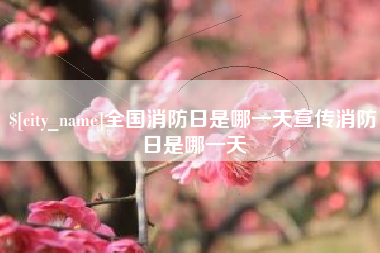 龙海全国消防日是哪一天宣传消防日是哪一天