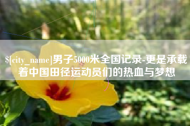 龙海男子5000米全国记录-更是承载着中国田径运动员们的热血与梦想