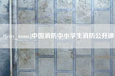 龙海中国消防中小学生消防公开课