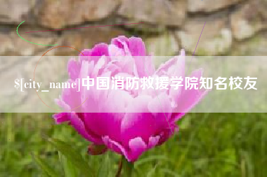 龙海中国消防救援学院知名校友