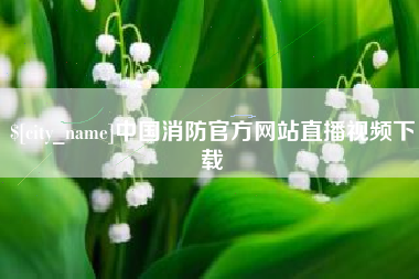 龙海中国消防官方网站直播视频下载