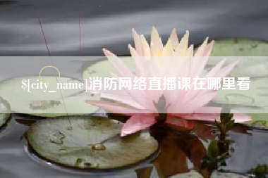 龙海消防网络直播课在哪里看