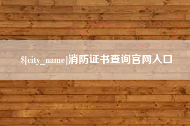 龙海消防证书查询官网入口
