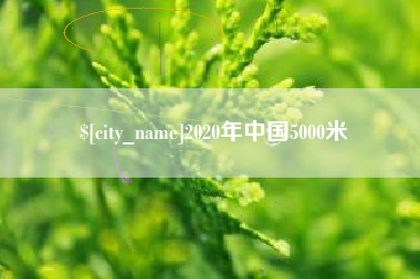 龙海2020年中国5000米