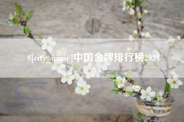龙海中国金牌排行榜2024