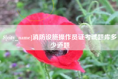 龙海消防设施操作员证考试题库多少道题