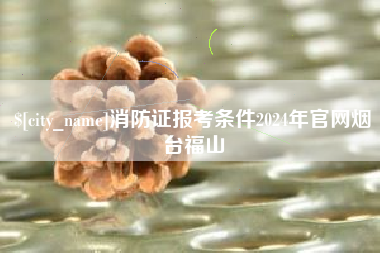 龙海消防证报考条件2024年官网烟台福山